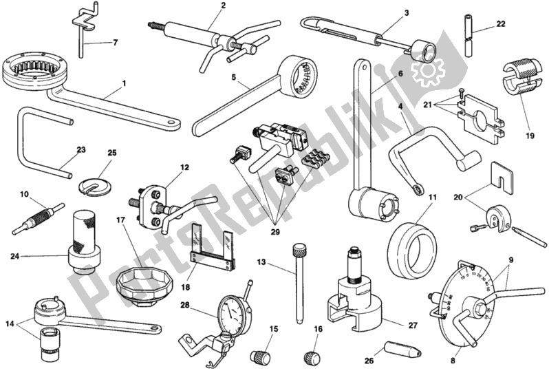 All parts for the Workshop Service Tools of the Ducati Supersport 750 SS 1993